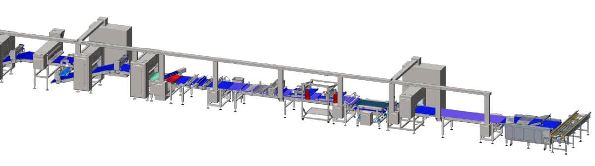 خط تصنيع المعجنات - مرن أوتوماتيكي